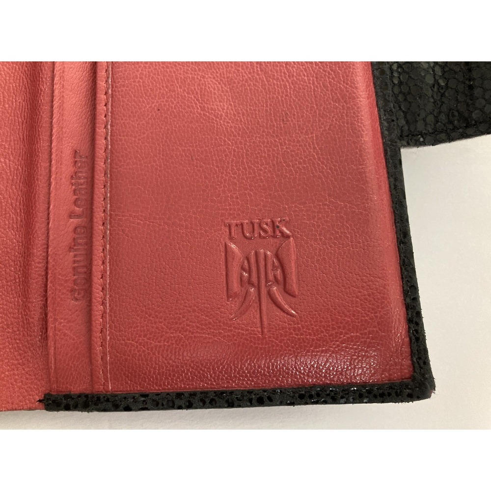 Tusk Genuine Leather Bifold Snap Wallet Zip Pocket Credit Card Organizer - Picture 4 of 10